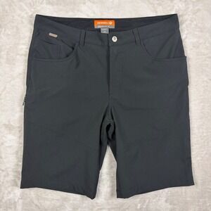 Merrell Mens Select Regulate Dry Hiking Shorts Black Size 34 Gusset 11" Inseam